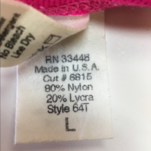 Pink Swim Top.  Sunset Separates. - Picture 5 of 5